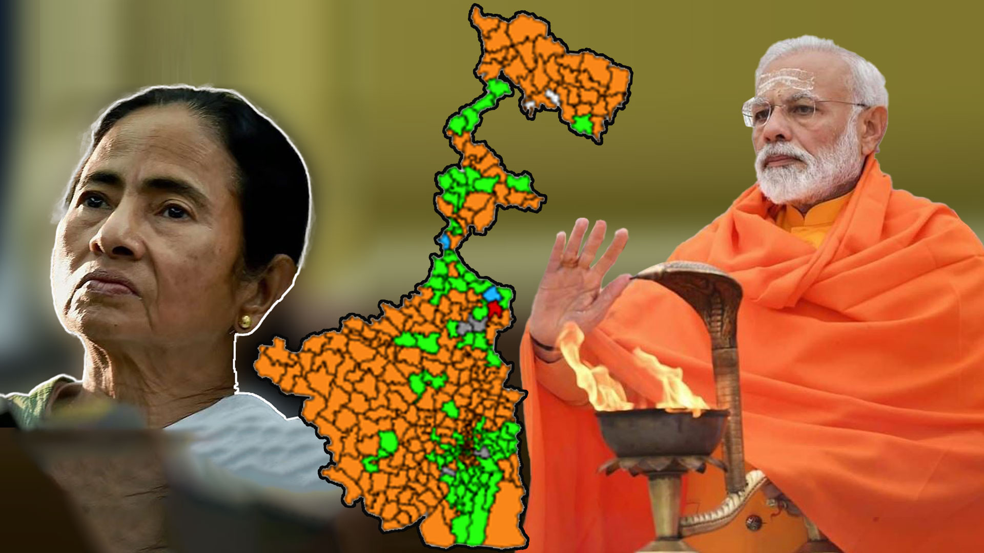 গেরুয়া ঝড়ে উড়ে গেল জোড়াফুল, বঙ্গ হবে ‘রামরাজ্য’?