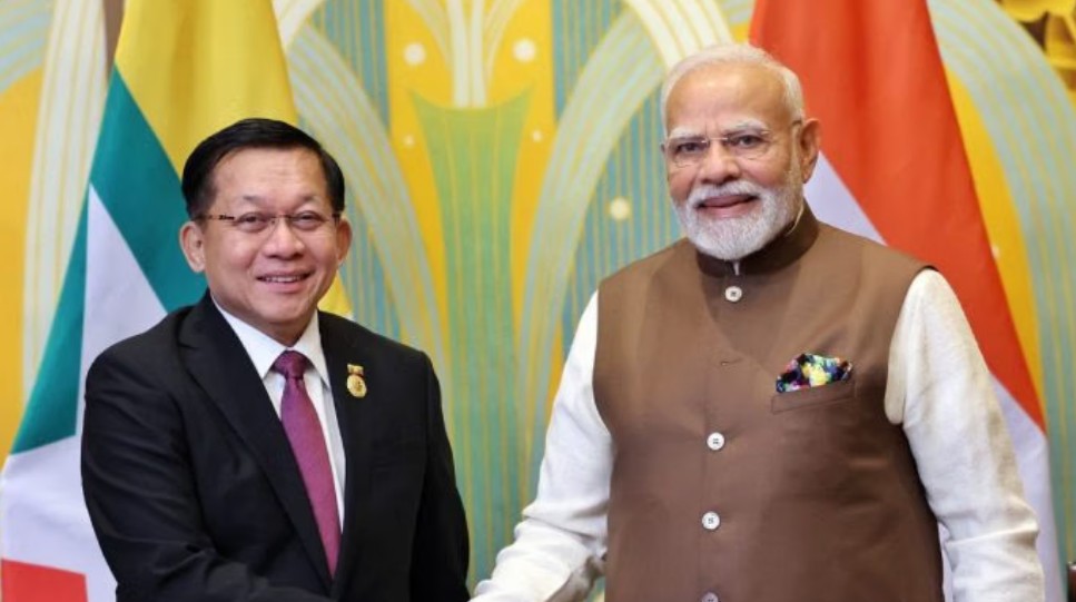 দ্বিপাক্ষিক সম্পর্ক জোরদার করতে দিল্লিতে মিন অং হ্লাইং