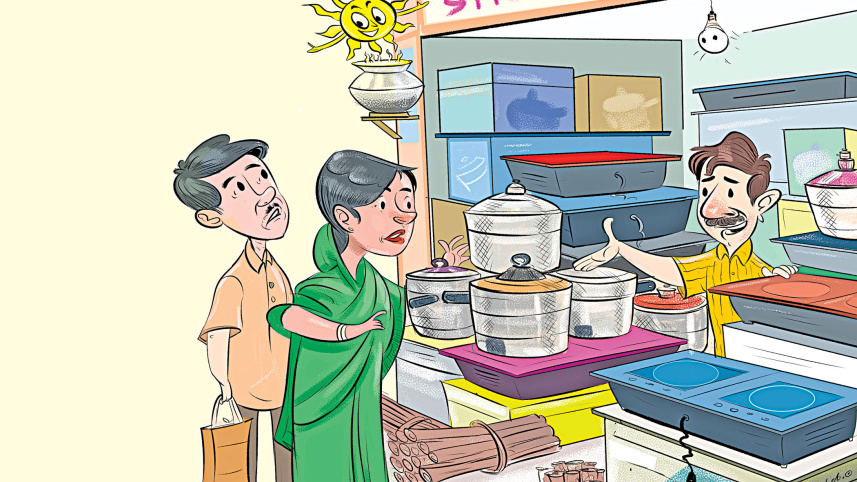 গ্যাস সংকটে বাড়ছে বৈদ্যুতিক চুলার বিক্রি