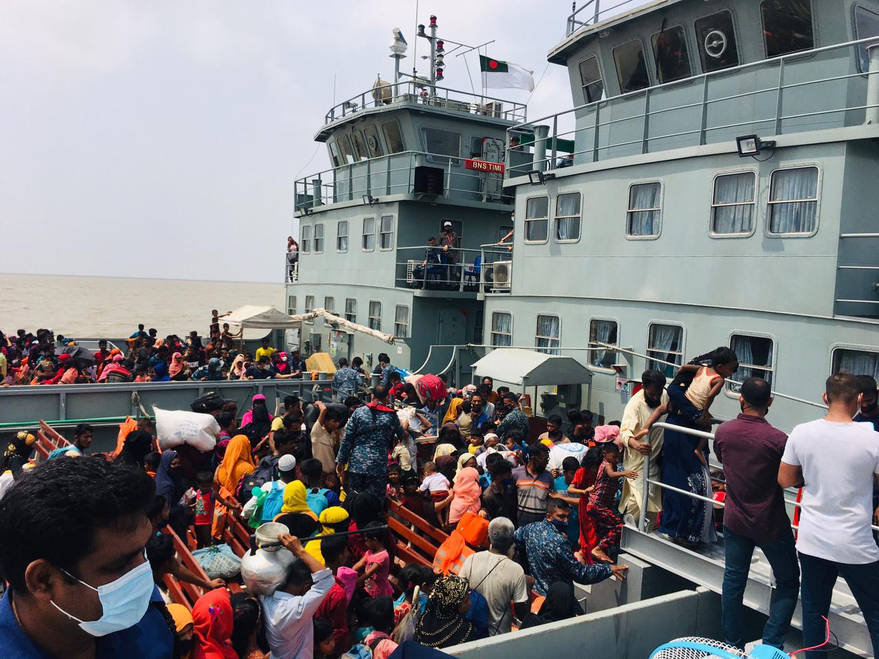 আরও ১৯৯৭ রোহিঙ্গা ভাসানচরে