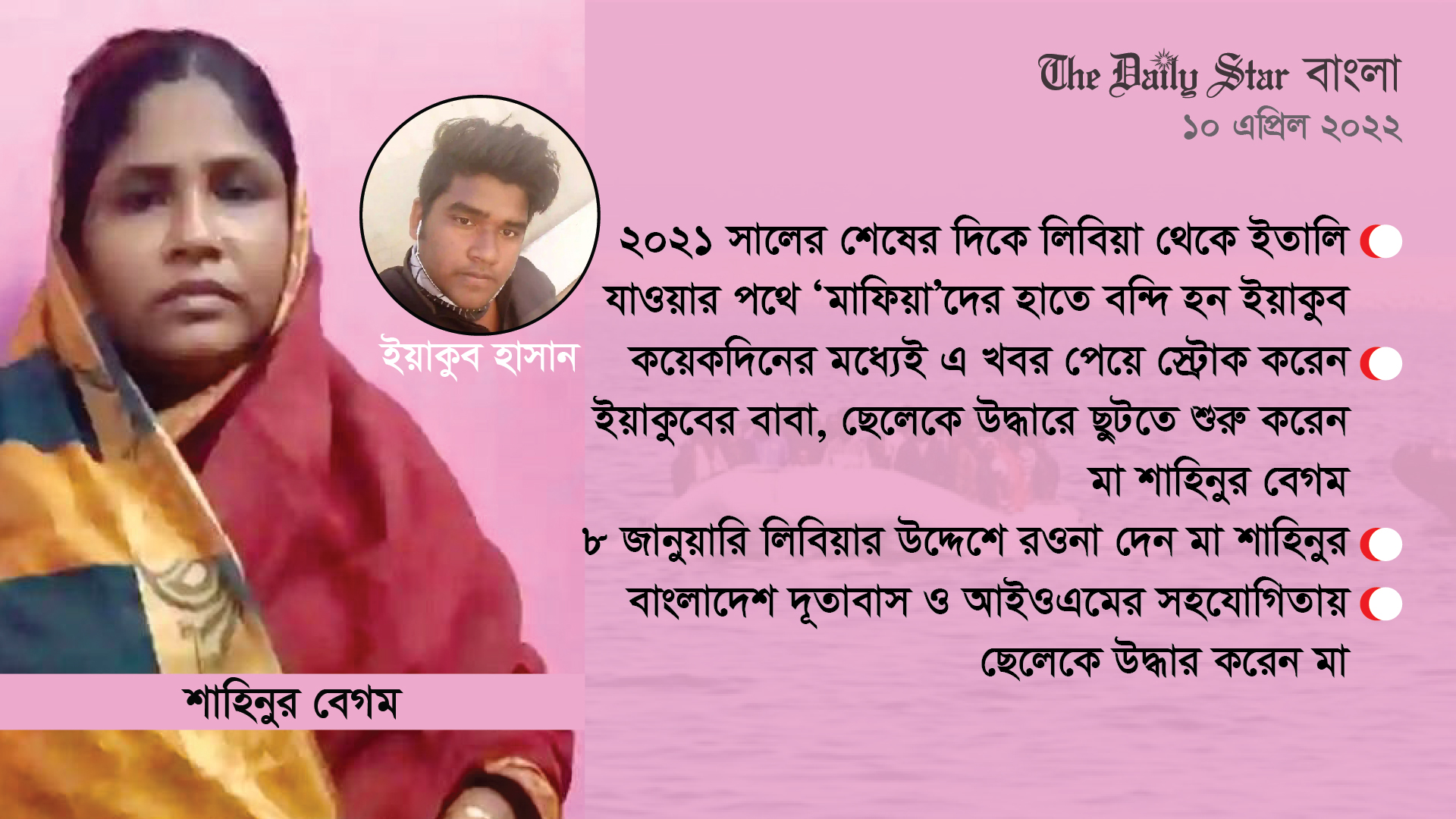 ‘মাফিয়াদের’ হাতে বন্দি ছেলেকে উদ্ধারে এক মায়ের লিবিয়া অভিযান