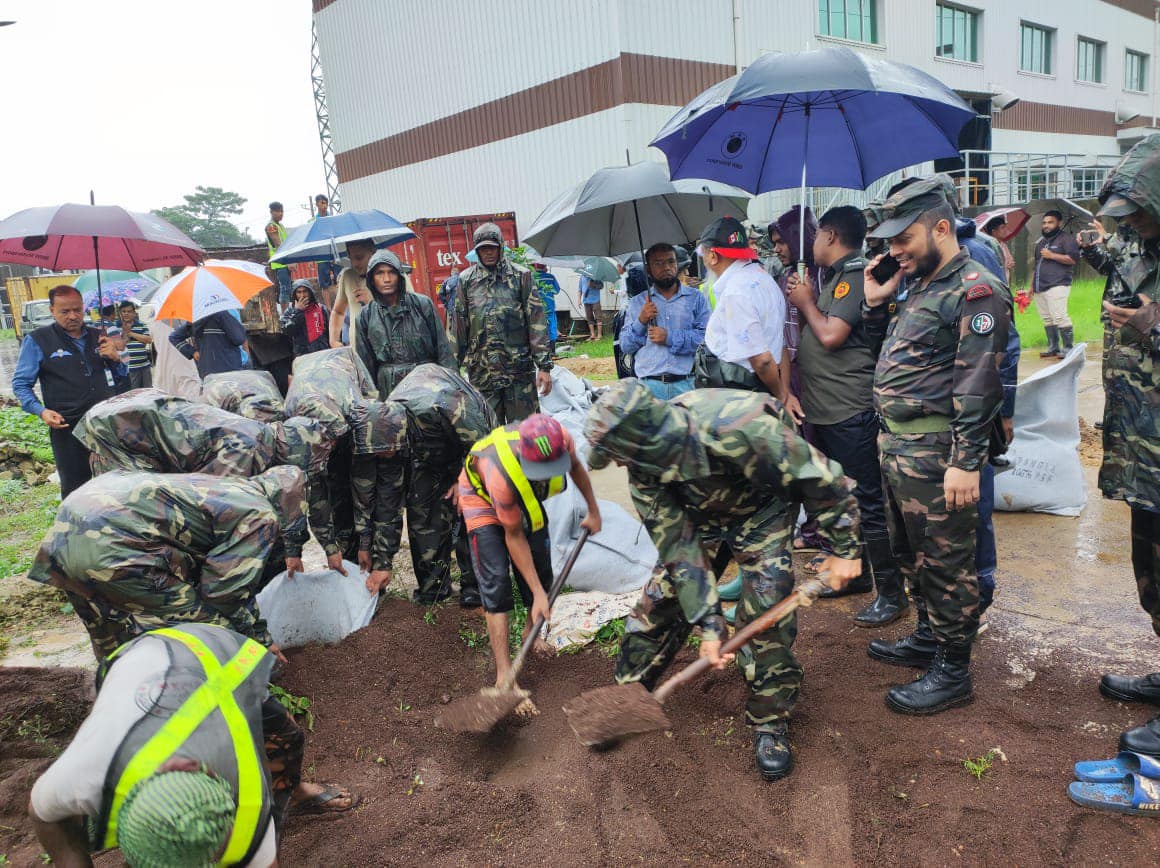 বন্যা পরিস্থিতি মোকাবিলায় সিলেট-সুনামগঞ্জে সেনা মোতায়েন