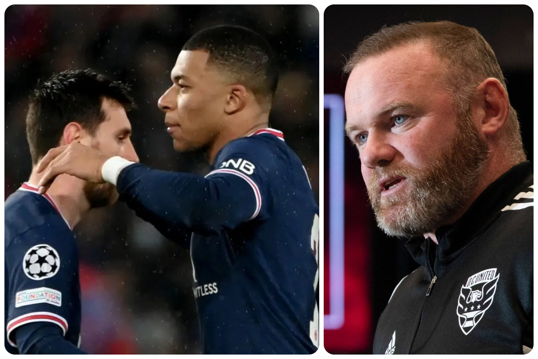 মেসিকে ধাক্কা দেওয়ায় এমবাপের ওপর ক্ষুব্ধ রুনি