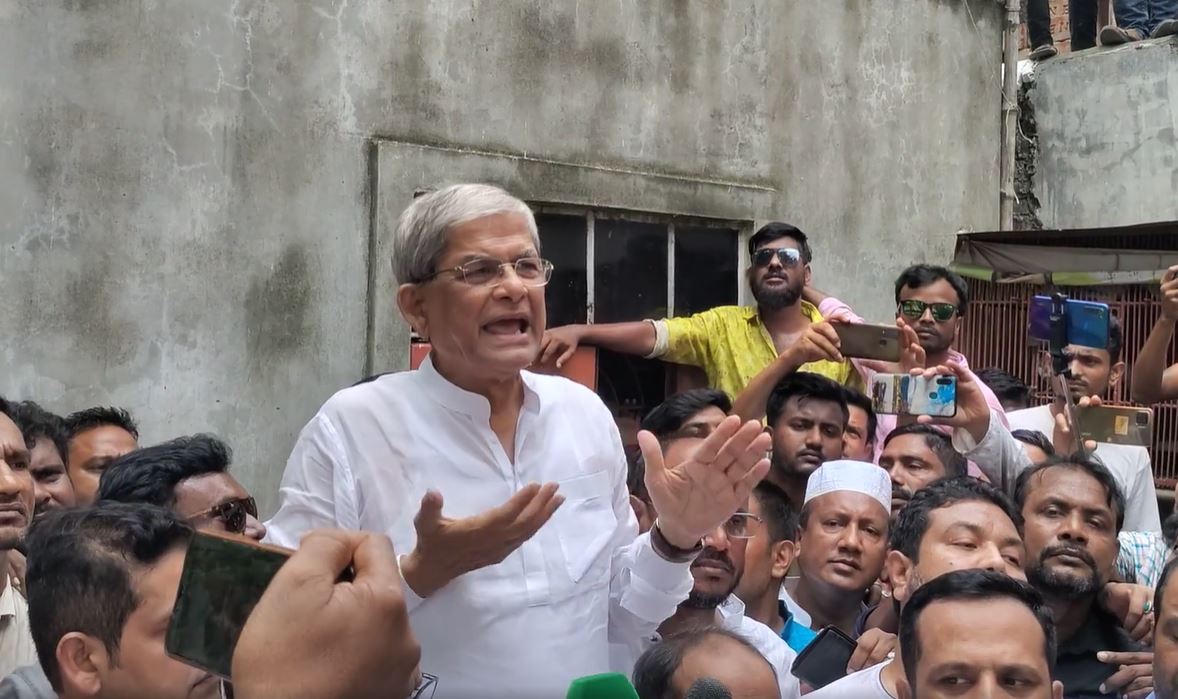 শান্তিপূর্ণ কর্মসূচিতে বন্দুক তাক করে গুলি করেছে: মির্জা ফখরুল