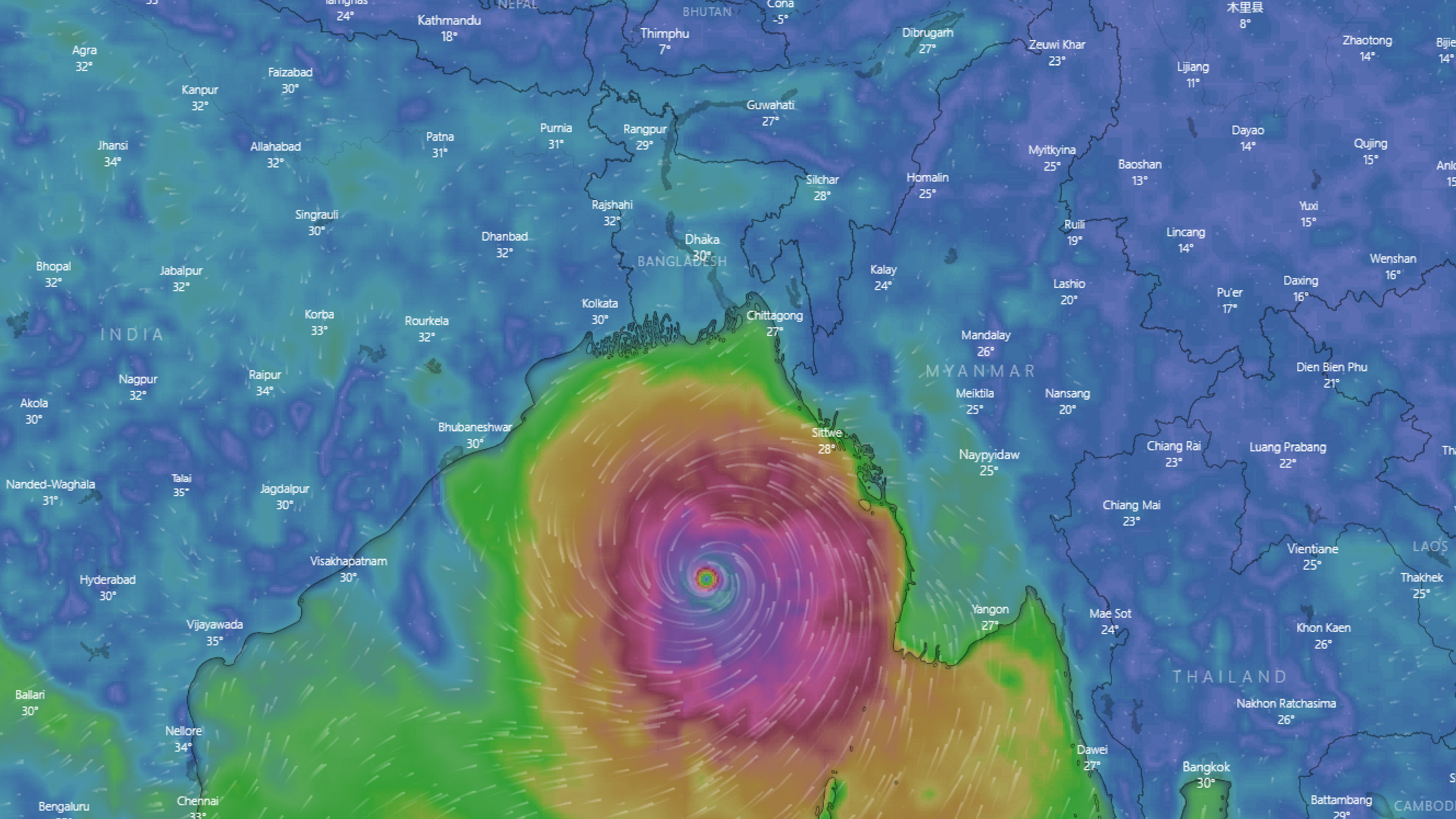 ঘূর্ণিঝড় মোখা এগিয়ে আসছে ২২ কিলোমিটার বেগে