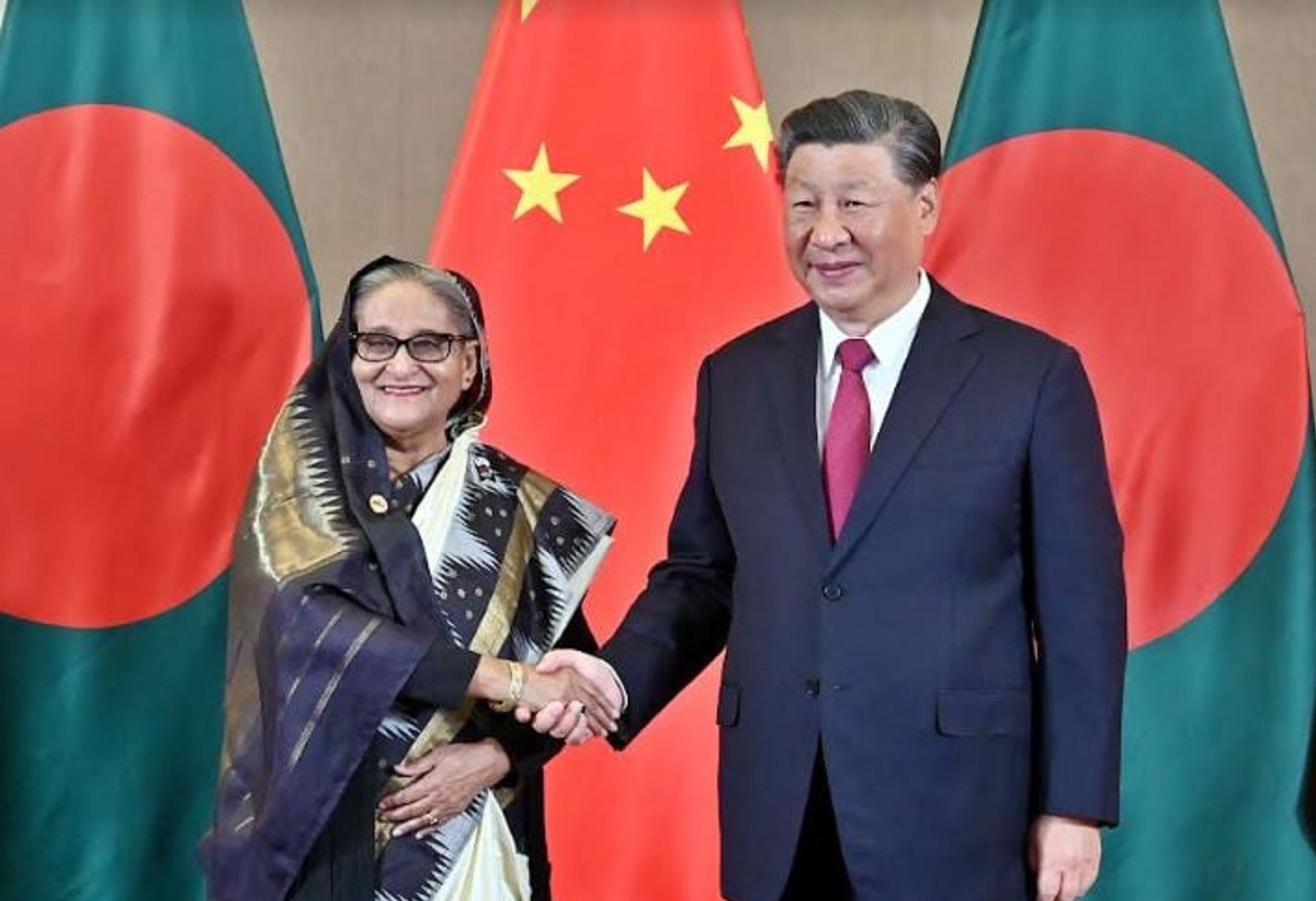 শি জিনপিংয়ের সঙ্গে শেখ হাসিনার বৈঠক