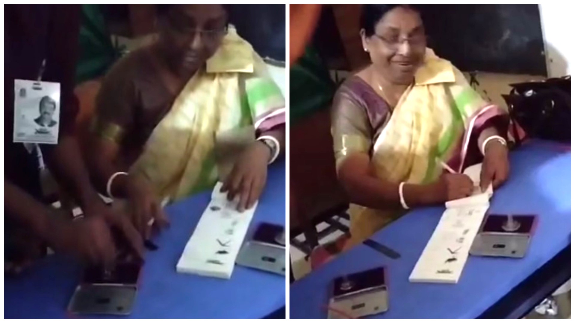 ‘নৌকা মার্কায় সিল মারো’ বলছেন যুবক, ব্যালট ছিঁড়ে দিচ্ছেন নির্বাচন কর্মকর্তা