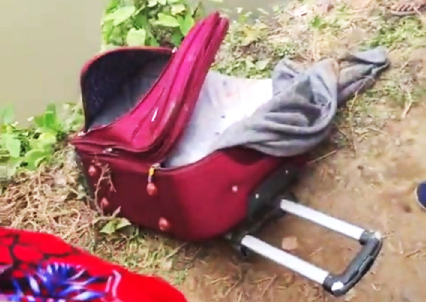 পুকুরে ট্রাভেল ব্যাগের ভেতর নারীর খণ্ডিত মরদেহ