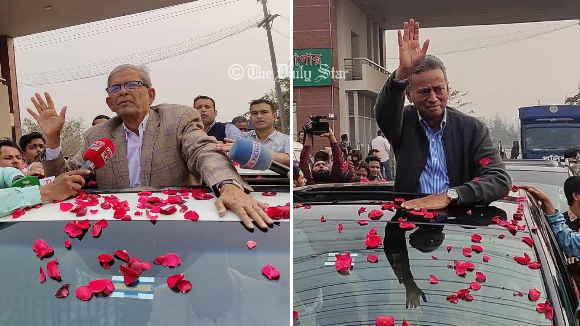 জামিনে কারামুক্ত মির্জা ফখরুল ও আমীর খসরু