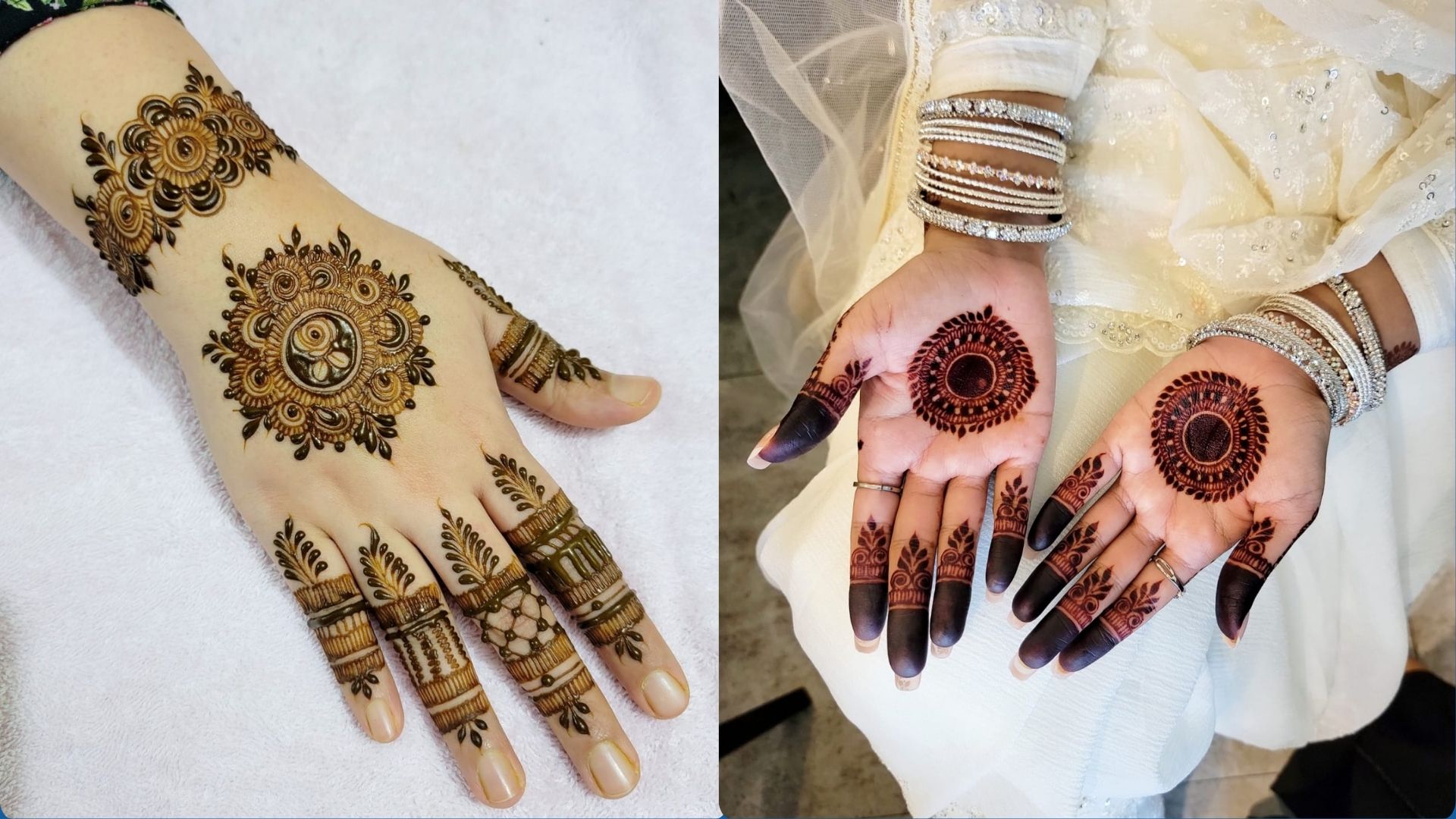 ঈদের সাজে মেহেদির রঙিন ছোঁয়া