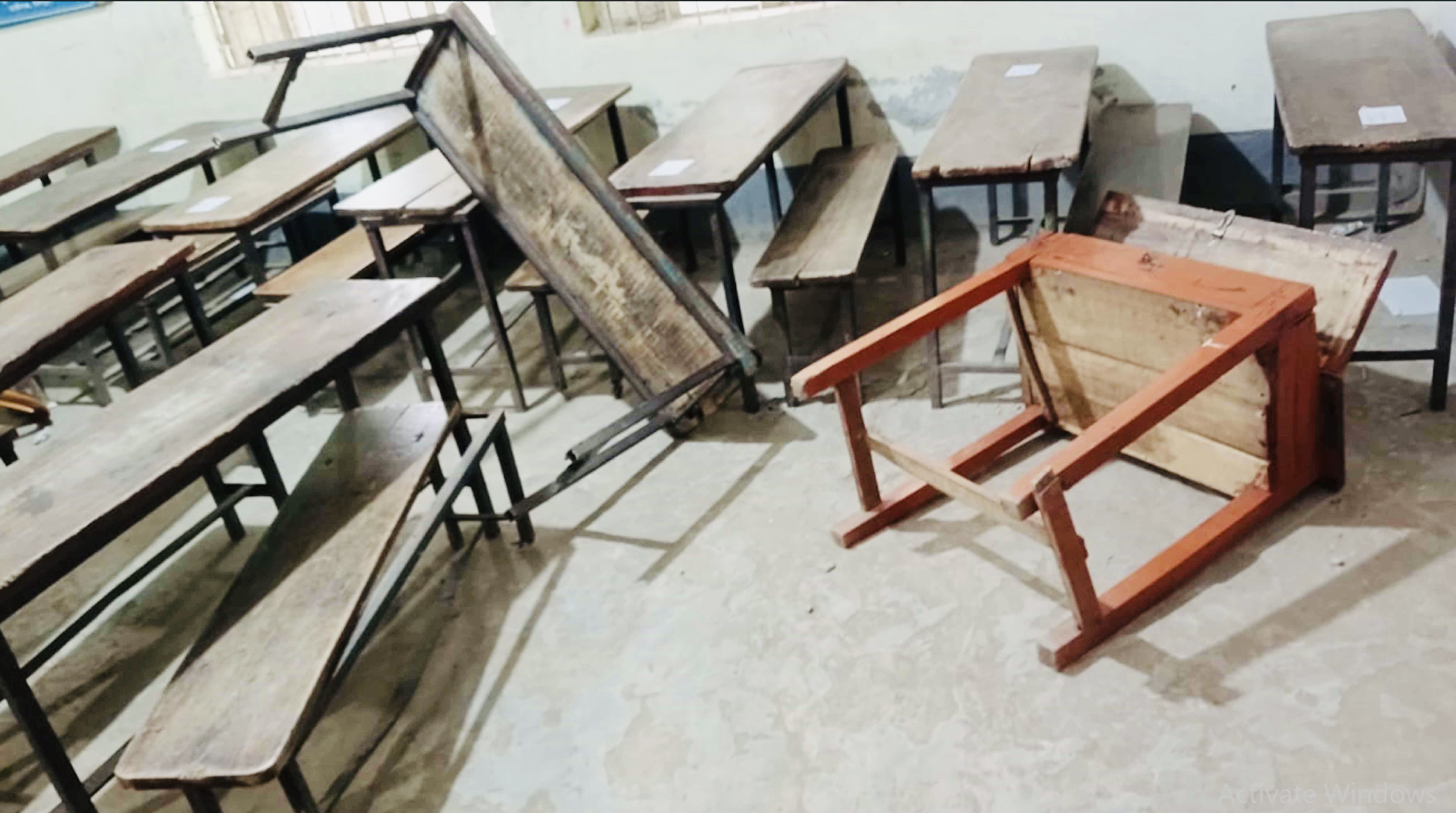 পরীক্ষা খারাপ হওয়ায় কেন্দ্র ভাঙচুর