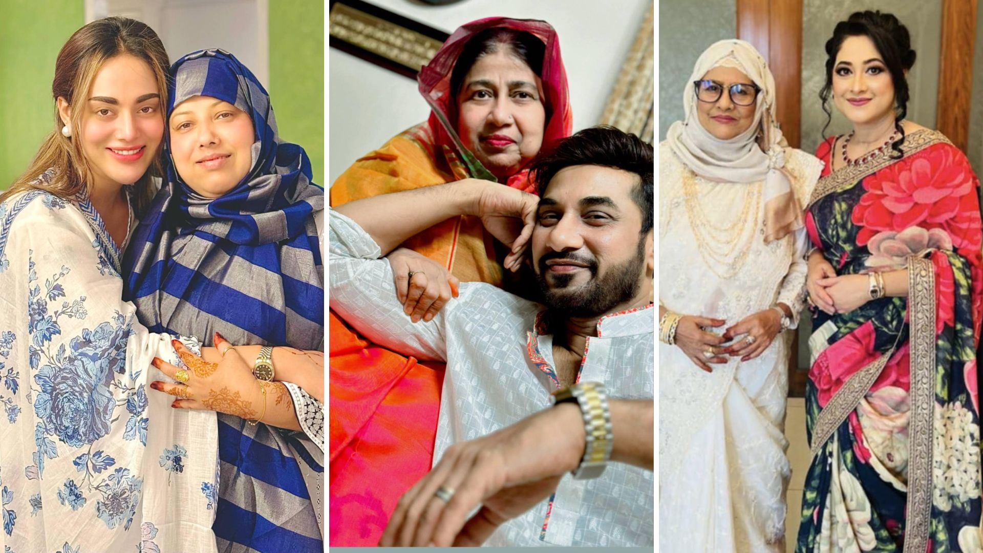 তিন তারকার ক্যারিয়ারে মায়ের ভূমিকা