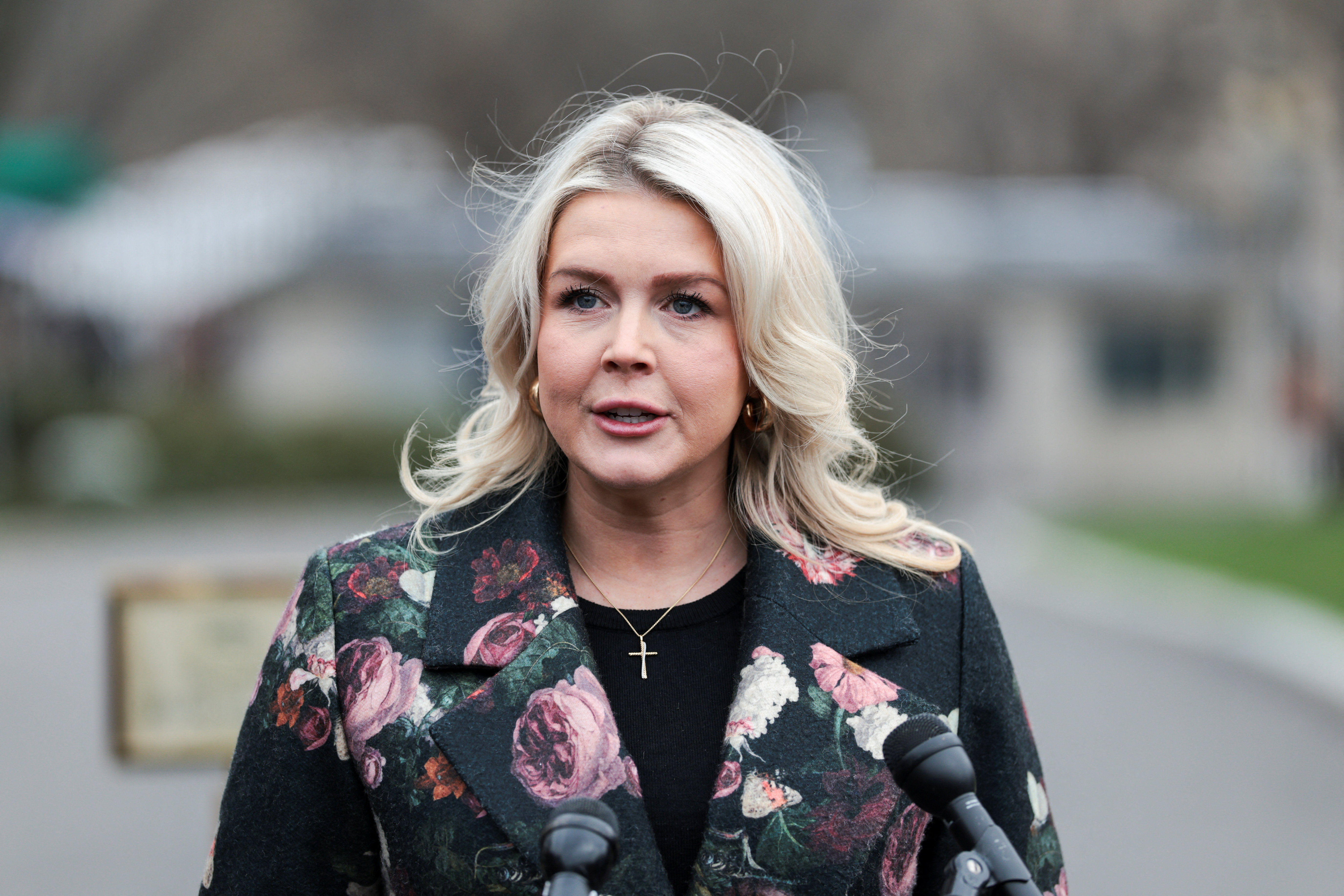 হোয়াইট হাউসের প্রেস সচিব ক্যারোলিন লেভিট। ছবি: রয়টার্স