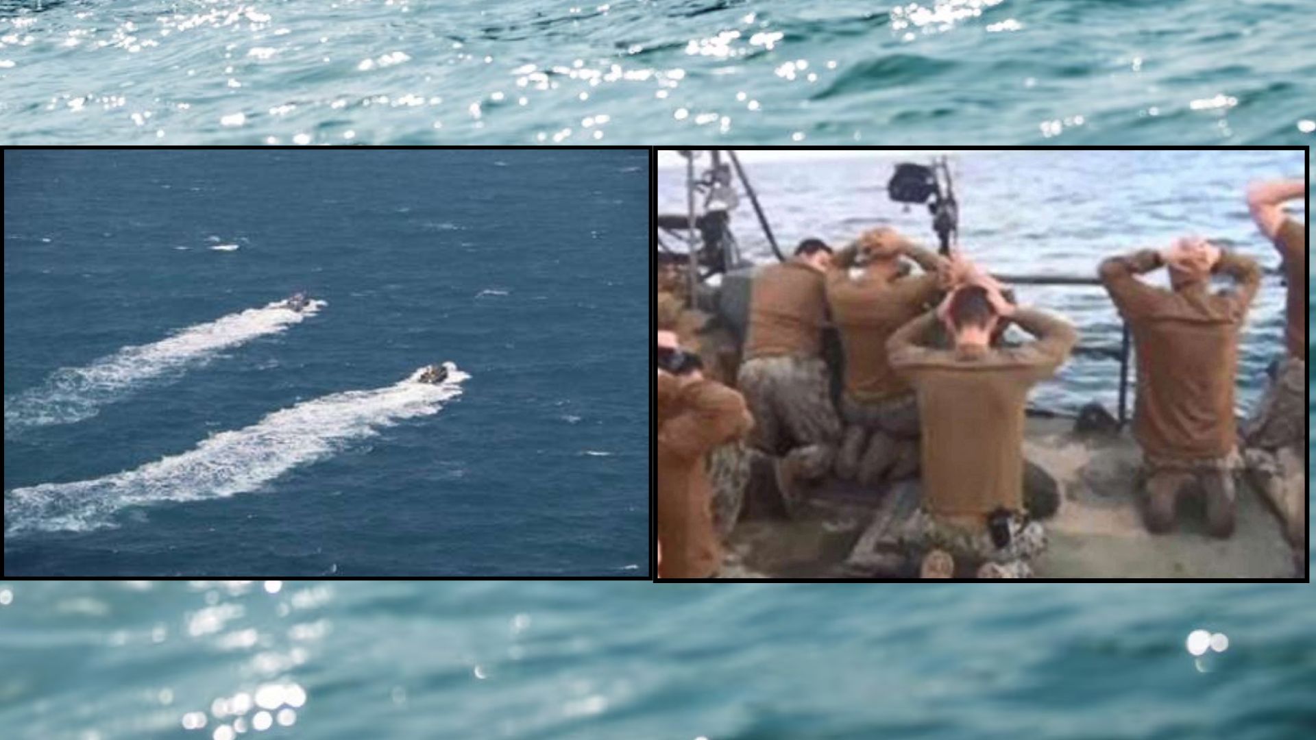 ২০১৬ সালে দুটি বোটে ১০ মার্কিন নাবিককে আটক করা হয়। ছবি:দ্য গার্ডিয়ান