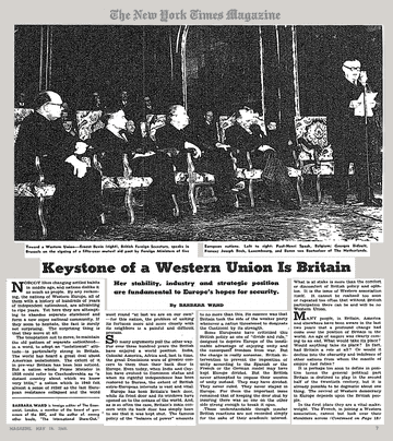 ১৯৪৮ সালের ১৬ মে নিউইয়র্ক টাইমসে ওয়েস্টার্ন ইউনিয়নে যুক্তরাজ্যের উপস্থিতির গুরুত্ব নিয়ে প্রতিবেদন। ফাইল ছবি: সংগৃহীত