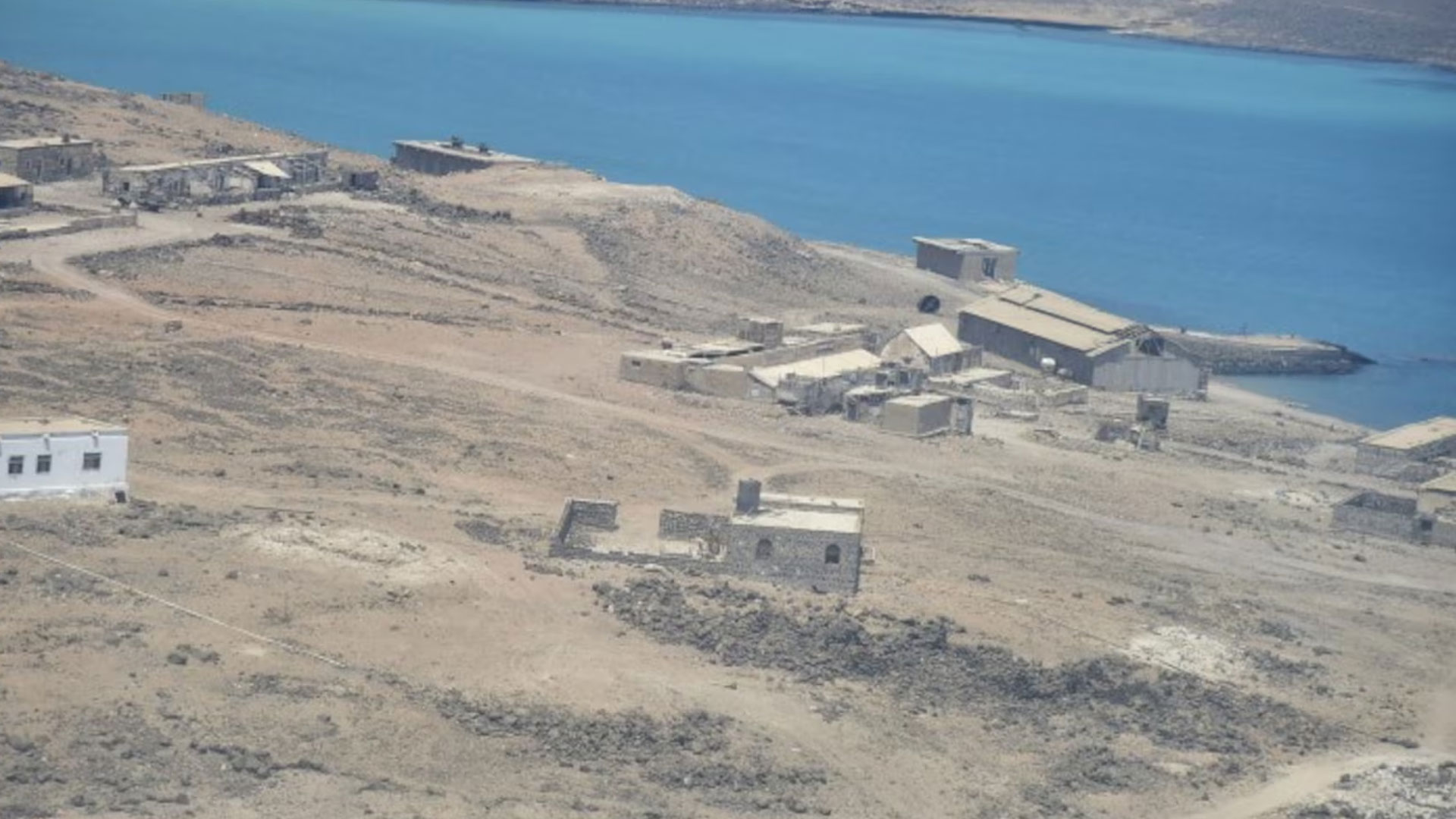 A general view shows Perim Island