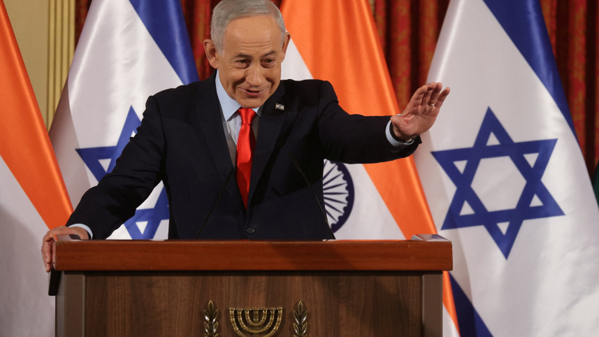 ইসরায়েলি প্রধানমন্ত্রী বেনিয়ামিন নেতানিয়াহু। ফাইল ছবি: রয়টার্স