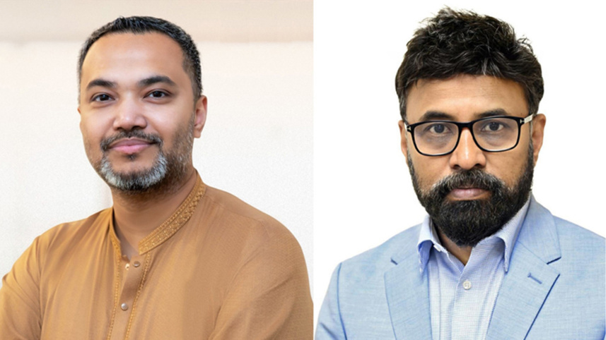 মাহদী আমিন ও আবু আব্দুল্লাহ এম ছালেহ (সালেহ শিবলী)। ছবি: সংগৃহীত