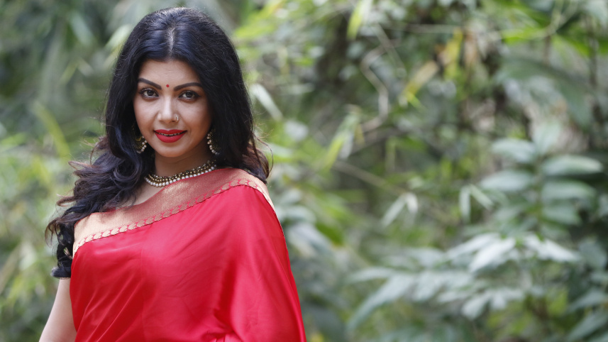 মঞ্চ, টিভি নাটক, চলচ্চিত্র, ওটিটি—সব মাধ্যমেই পরিচিত মুখ সুষমা সরকার। ছবি: শেখ মেহেদী মোর্শেদ/স্টার/