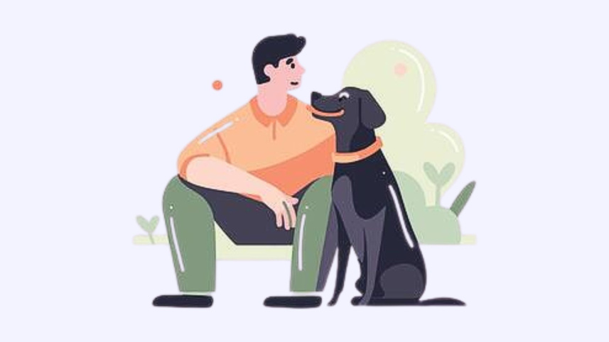 Man with a Dog