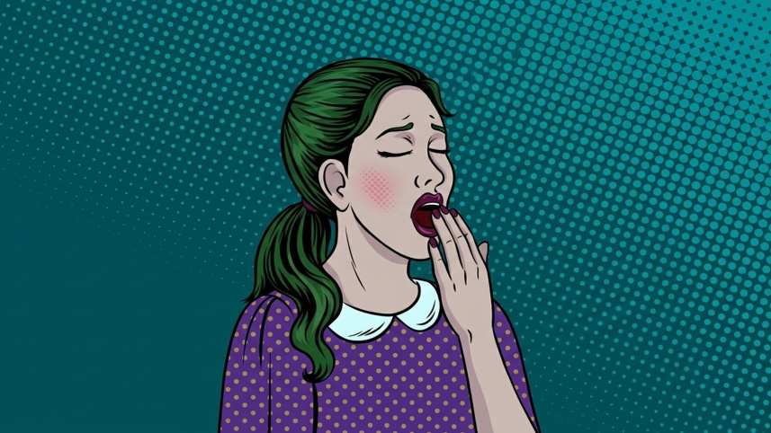 yawning