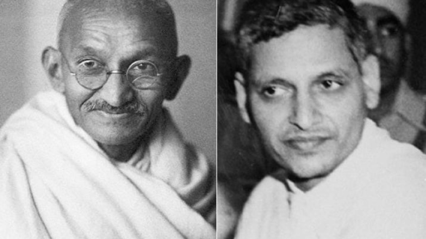 ভারতে ব্রিটিশ সাম্রাজ্যবাদবিরোধী আন্দোলনের অন্যতম প্রধান মুখ মহাত্মা গান্ধি ও তার হত্যাকারী নথুরাম গডসে। কোলাজ ছবি: সংগৃহীত