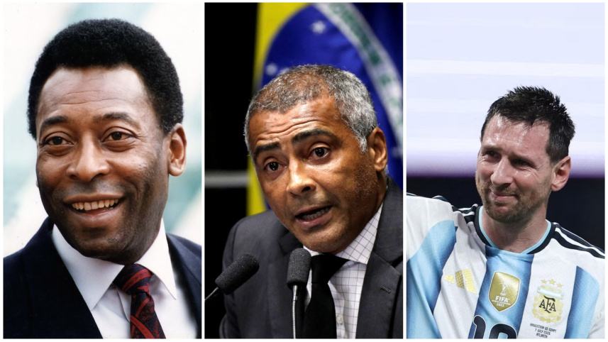 pele messi romario.