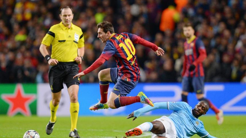 messi and toure yaya