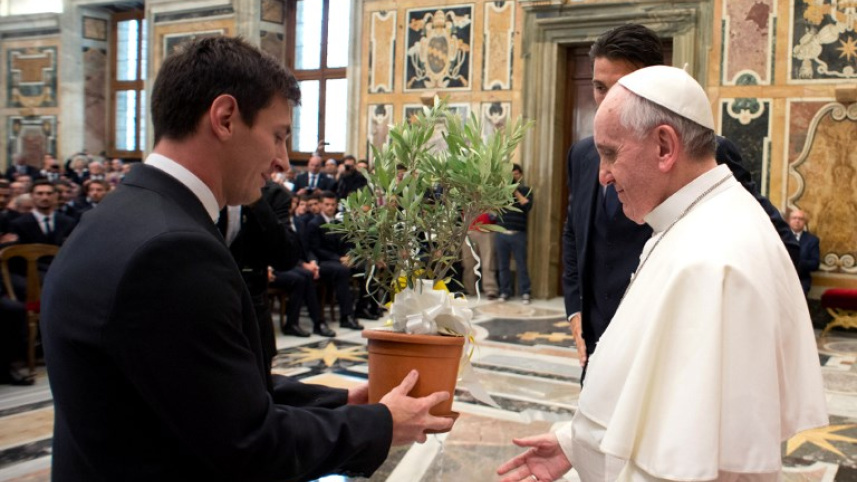 Pope Francis Lionel Messi