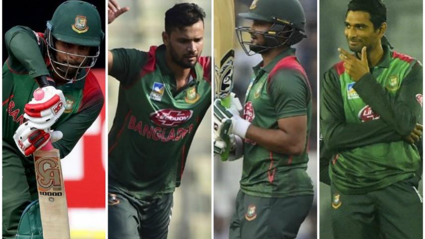 tamim, mashrafe, shakib, mahmudullah