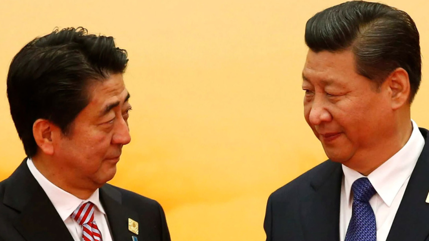Shinzo Abe and Xi Jinping