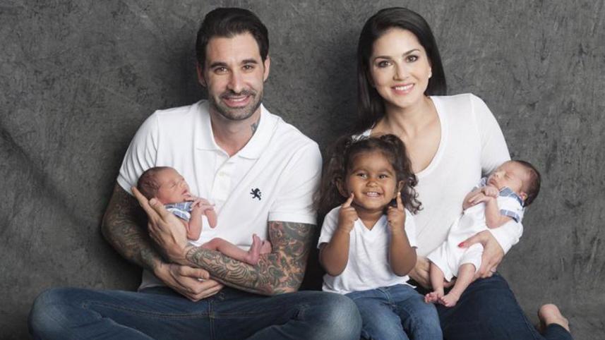 Sunny Leone and family