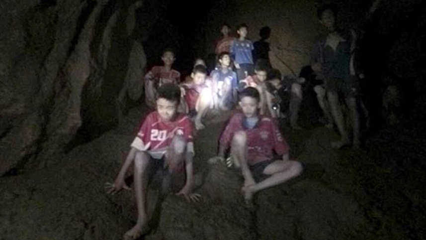 Thai children stuck in cave