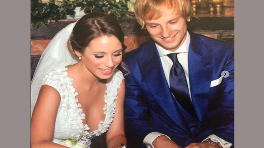 Ivan Rakitic & his wife 