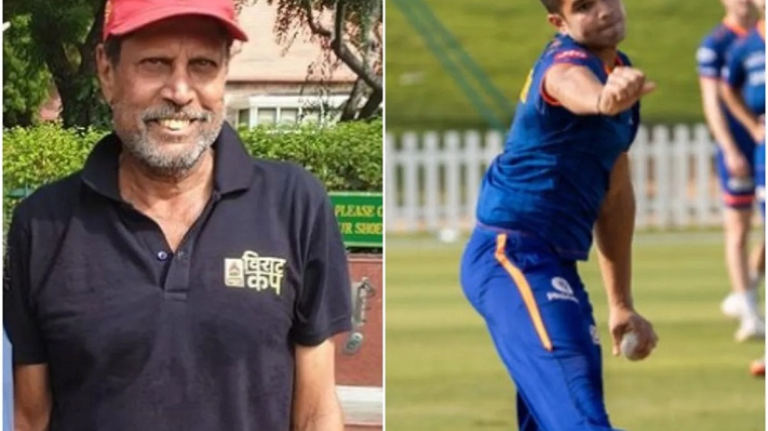 Kapil Dev & Arjun Tendulkar
