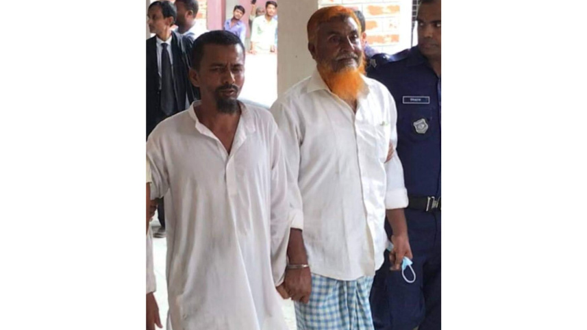 সাংবাদিক শাহ মনির পলাশ (২৫) হত্যা মামলায় আসামি আবু ইউছুফ ও আবু ছায়েদ।