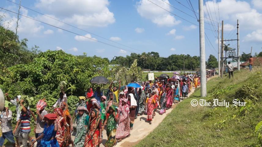 চা শ্রমিকের পদযাত্রা