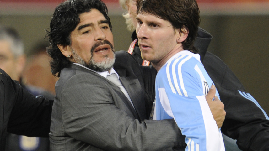 messi and maradona