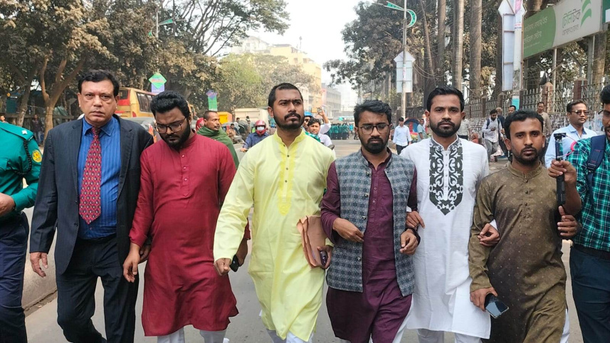 গণ অধিকার পরিষদের প্রতিনিধি দল। 