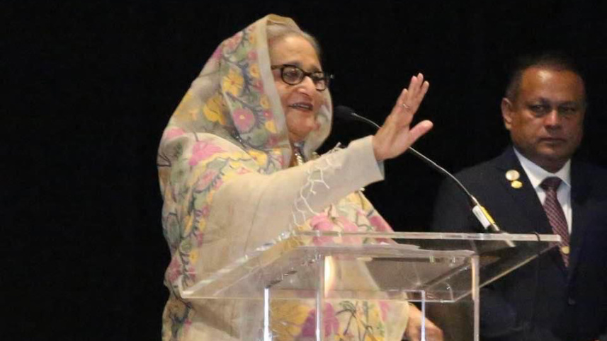 যুক্তরাষ্ট্রে শেখ হাসিনা