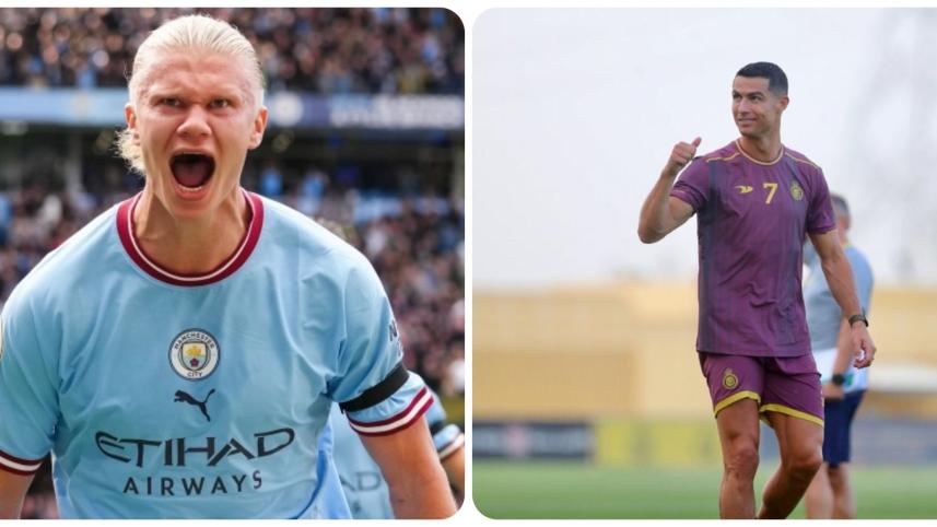 erling haaland and cristiano ronaldo