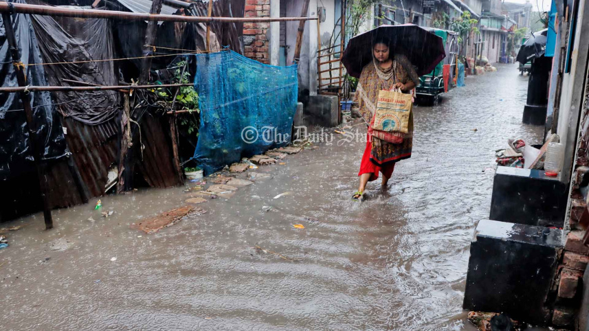 বৃষ্টিতে জলাবদ্ধতা