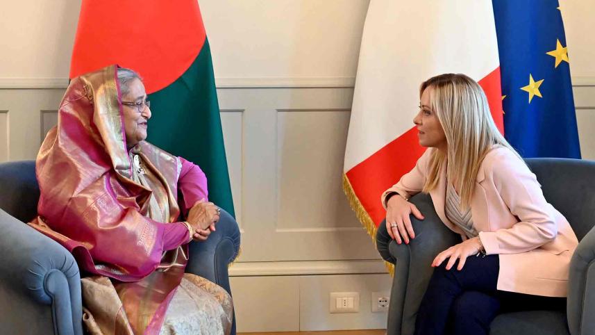 শেখ হাসিনা ও জর্জিয়া মেলোনি.jpg