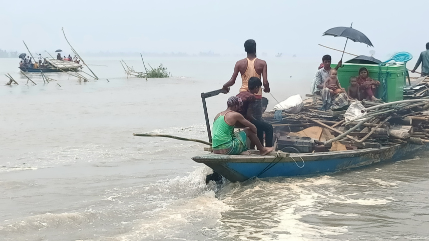 কুড়িগ্রামে তিস্তার পানি বিপৎসীমার ৩৭ সেন্টিমিটার ওপরে