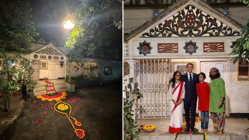 President Macron to Rahun ananda's house.jpg