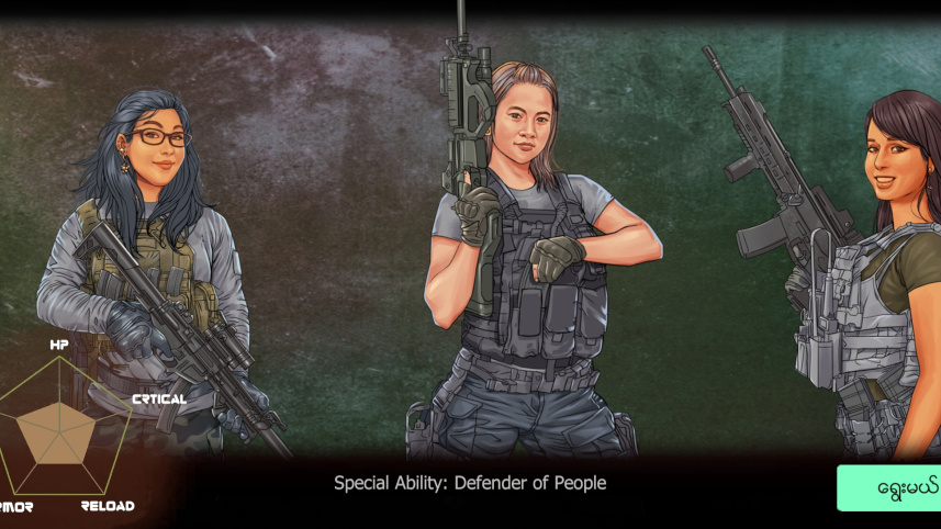 গেমের চরিত্রগুলো বাস্ত জীবন থেকে নেওয়া বলে দাবি করেছেন কো টুট। ছবি: সংগৃহীত