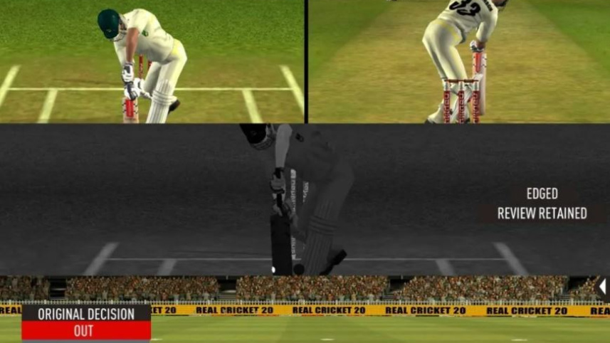 মোবাইল গেম রিয়েল ক্রিকেট ২০। ছবি: সংগৃহীত