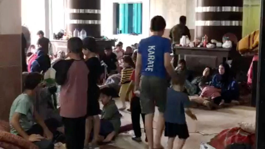 আল-কুদস হাসপাতালের ভেতরের দৃশ্য। ছবি: রয়টার্স