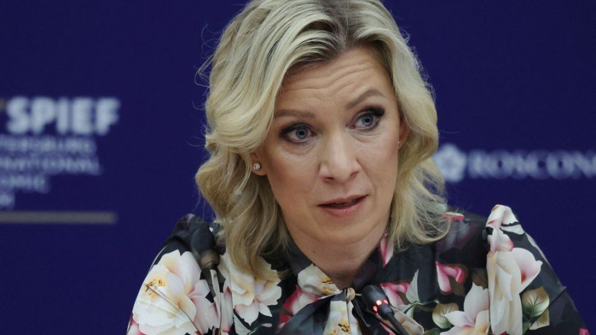 রুশ পররাষ্ট্র মন্ত্রণালয়ের মুখপাত্র মারিয়া জাখারোভা। ফাইল ছবি: রয়টার্স