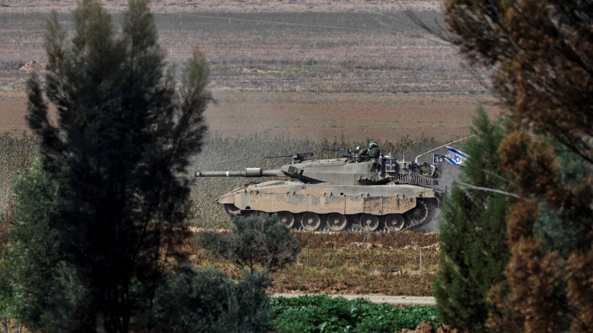দক্ষিণ গাজা সীমান্তে ইসরায়েলি ট্যাংক। ফাইল ছবি: রয়টার্স